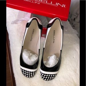 Bellini Black/White Flats